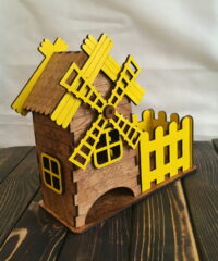 Windmill Tea House With Candy Box Tea Bag Holder