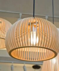 Wood Pendant Light Chandelier Lamp