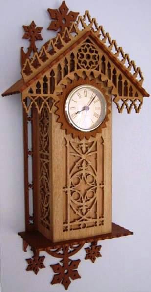 Wooden Antique Wall Clock Template