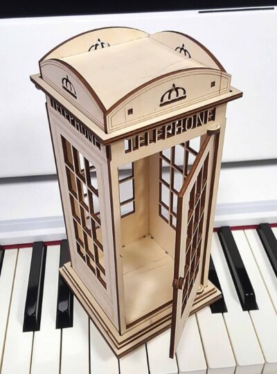 Wooden British Telephone Booth