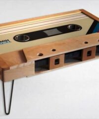 Wooden Cassette Tape Coffee Table