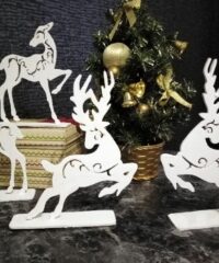 Wooden Christmas Deer Decoration