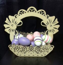 Wooden Decorative Easter Basket