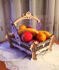 Wooden Decorative Fruit Basket
