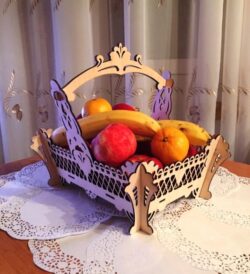Wooden Decorative Fruit Basket