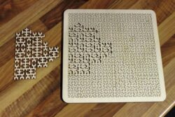 Wooden Fractal Tray Puzzle