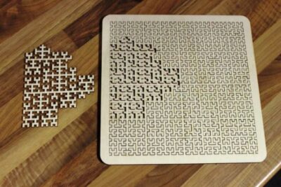 Wooden Fractal Tray Puzzle