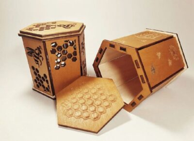 Wooden Honey Jar Box
