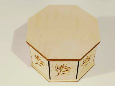 Wooden Octagon Box Decorative Jewelry Organizer Storage Box