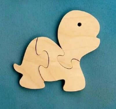 Wooden Tortoise Jigsaw Puzzle
