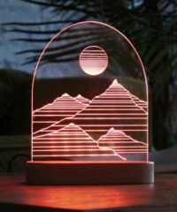 3D illusion led lamp Mountain
