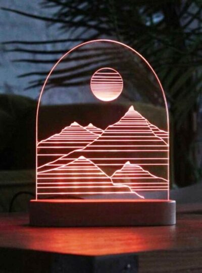 3D illusion led lamp Mountain