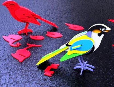 3D puzzle bird