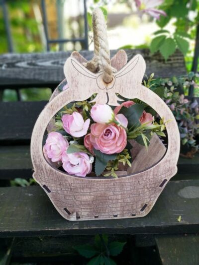 Basket of Plywood for Flowers