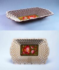 Christmas Gift Basket Wooden Candy Basket