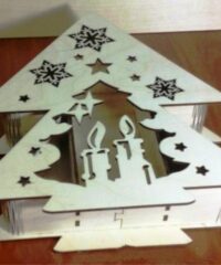 Christmas tree shaped box