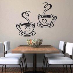 Coffee Cups Cafe Tea Wall Stickers Cafe Art