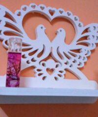 Decorative Bird Heart Shelf