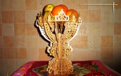 Decorative Vase Fruit Bowl With Stand