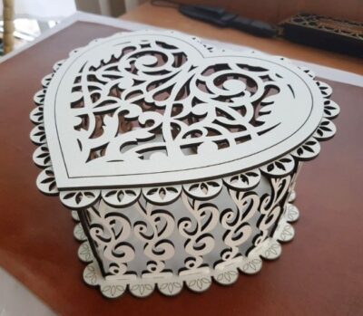 Decorative Wooden Heart Box