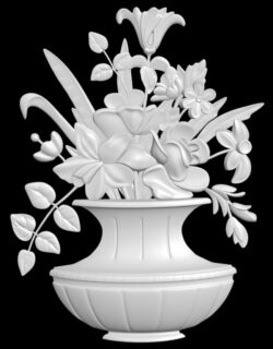 Flower vase painting