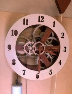 Gear wall clock
