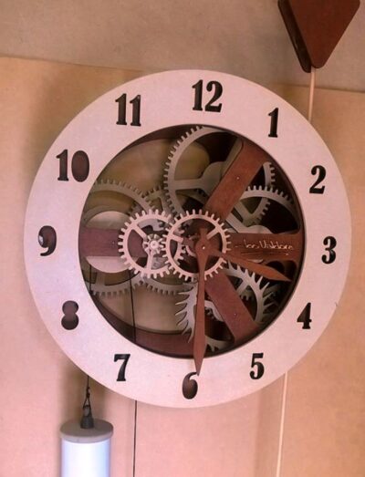 Gear wall clock