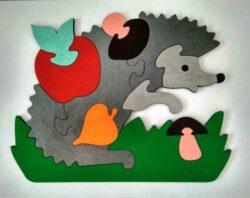 Hedgehog puzzle piece