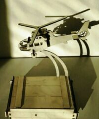 Helicopter with a business card holder