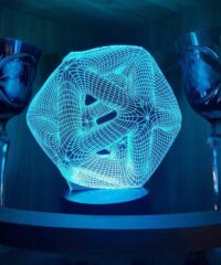 Icosahedron 3D Night Light Acrylic Optical Illusion Lamp