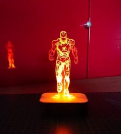 Iron Man Acrylic 3D LED Night Lamp