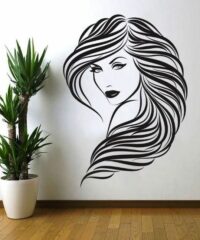 Lady Girl Woman Beauty Saloon Wall Art