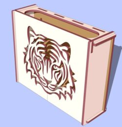 Lion head motifs box