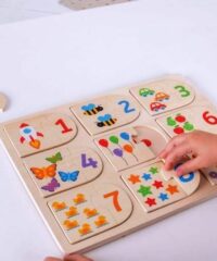Matching Picture And Number Puzzle