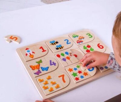 Matching Picture And Number Puzzle