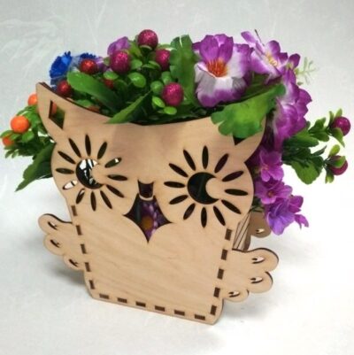Owl flower basket