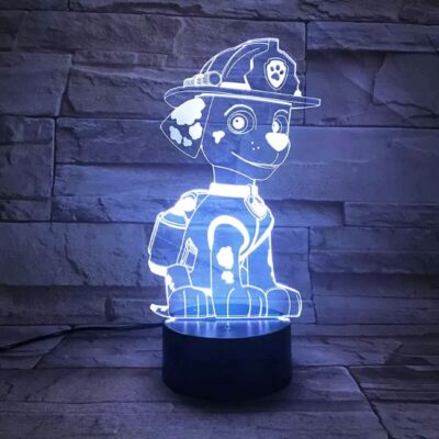 Paw Patrol 3D Acrylic LED Night Light Anime Toy Kids Gift