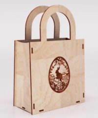 Personalized Gift Bag Wooden Bag 4mm