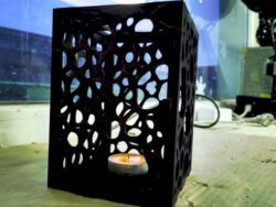 Plywood Lamp Candle Lantern