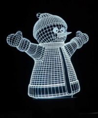 Snowman Decor 3D Acrylic Lamp