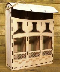 Three-chamber wine box