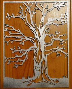 Tree carved hearts