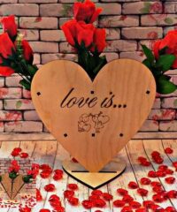 Valentine Day Gift Heart Shape Rose Stand