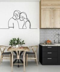 Valentine Wall Art Couple In Masks