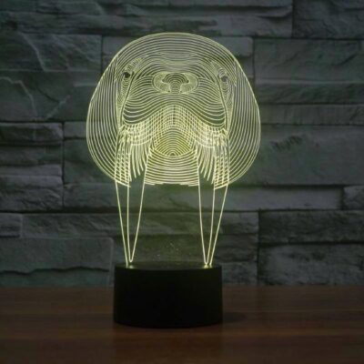 Walrus Animal 3D Lamp