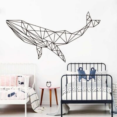 Whale Geometric Wall Art