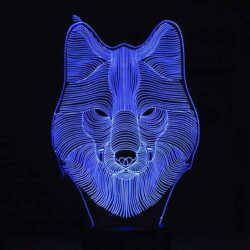 Wolf 3D LED Night Light