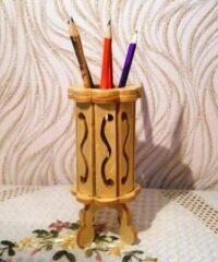 Wood Decorative Pencil Holder