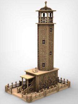 Wooden Lighthouse 3D