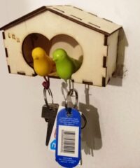Bird house key hanger